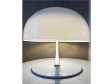 Load image into Gallery viewer, MARCO ZANUSO - Table lamp - Oluce - Plastic Shade, White Lacquered Metal - Designed in 1963.
