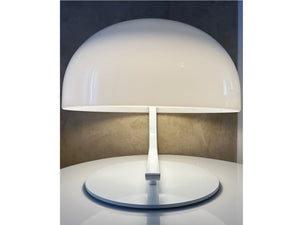 MARCO ZANUSO - Table lamp - Oluce - Plastic Shade, White Lacquered Metal - Designed in 1963.