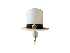 Hans-Agne Jakobsson AB, Markaryd - White Hat Lamp - Swedish 1960s Design