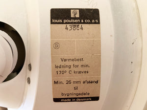 Arne Jacobsen - Munkegaards Ceiling Light - Produced In Denmark By Louis Poulsen In The 1950s - Brass & White Glass