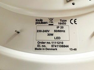 Louis Poulsen's Model LP Circle 450 Pendant in White - Design By Mikkel Beddholm, KHR Architecture - Made In Denmark