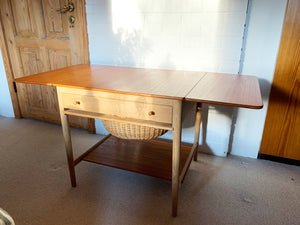 Exquisite Hans Wegner Sewing Table, Model AT-33 - A Beautiful Blend of Craftsmanship and Functionality!