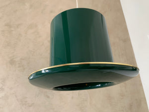 Superbe lampe à suspension Green Hat par Hans Agne Jakobsson pour Markaryd AB Suède - Un joyau unique du milieu du siècle !