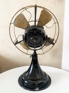 GEC - 1930s General Electric England Fan - 4 Brass Blade Table Fan