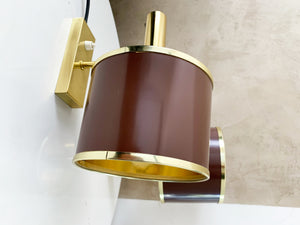 Pair Of Scones Designed By Jo Hammerborg - This Brass Lamp Was Produced In Denmark By Fog & Mørup.