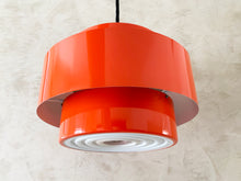 Load image into Gallery viewer, Red Ceiling Light by Jo Hammerborg for Fog Morup, Denmark 1969.
