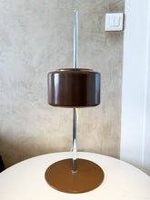 Charger l&#39;image dans la galerie, Piccolo Brown And Chrome Table Lamp By Lyfa Of Denmark, 1970s
