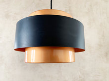 Charger l&#39;image dans la galerie, Design By Jo Hammerborg - Scandinavian Midcentury Lamp - Produced By Fog &amp; Mørup - Copper Pendant
