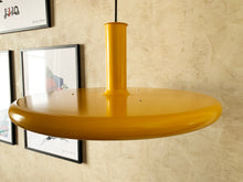 Load image into Gallery viewer, 1970s Original Yellow Pendant - Produced In Denmark By Fog &amp; Morup - Designed By Hans Due - XL 50 cm Pendant Lamp
