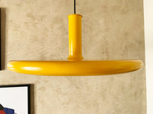 Load image into Gallery viewer, 1970s Original Yellow Pendant - Produced In Denmark By Fog &amp; Morup - Designed By Hans Due - XL 50 cm Pendant Lamp
