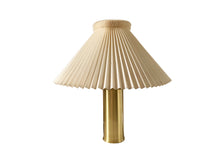 Load image into Gallery viewer, Le Klint, Telescopic Table Lamp Model 344 - Design Gunnar Billmann-Petersen - Brass Office Desk Lamp - Original Handmade Le Klint Shade
