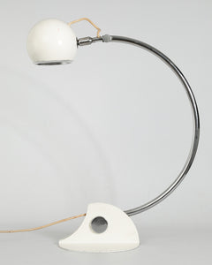 Designed by, Luci Cinisello - Origin Milan, Italy - Material: Chromed painted metal white - Height 62 cm - Model, P 431