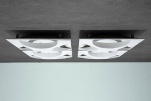 D. WITTE & R. KRÜGER. Staff, 4 x wall or ceiling lights model Oyster