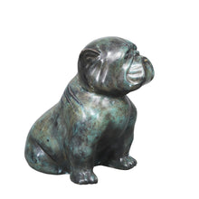 Charger l&#39;image dans la galerie, Bulldog - Patinated Bronze Sculpture by Andreas Wargenbrant - Plate Marked 16/25
