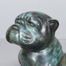 Charger l&#39;image dans la galerie, Bulldog - Patinated Bronze Sculpture by Andreas Wargenbrant - Plate Marked 16/25
