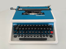 Load image into Gallery viewer, Typewriter Blue and white Mercedes Super T
