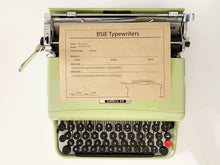 Load image into Gallery viewer, Olivetti Lettera 22 Green - Original Color - Fully Working Typewriter - AZERTY Keyboard
