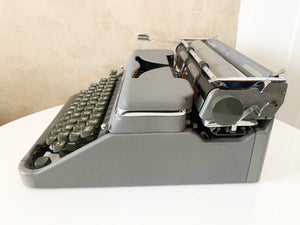 Typewriter Grey Hermes 2000 - Portable typewriter - In Working Order - 1960's - Perfect Gift For The Writer - AZERTY