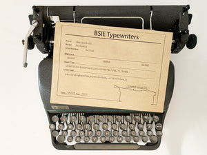 Typewriter Grey Rheinmetall Portable - Writes like a dream