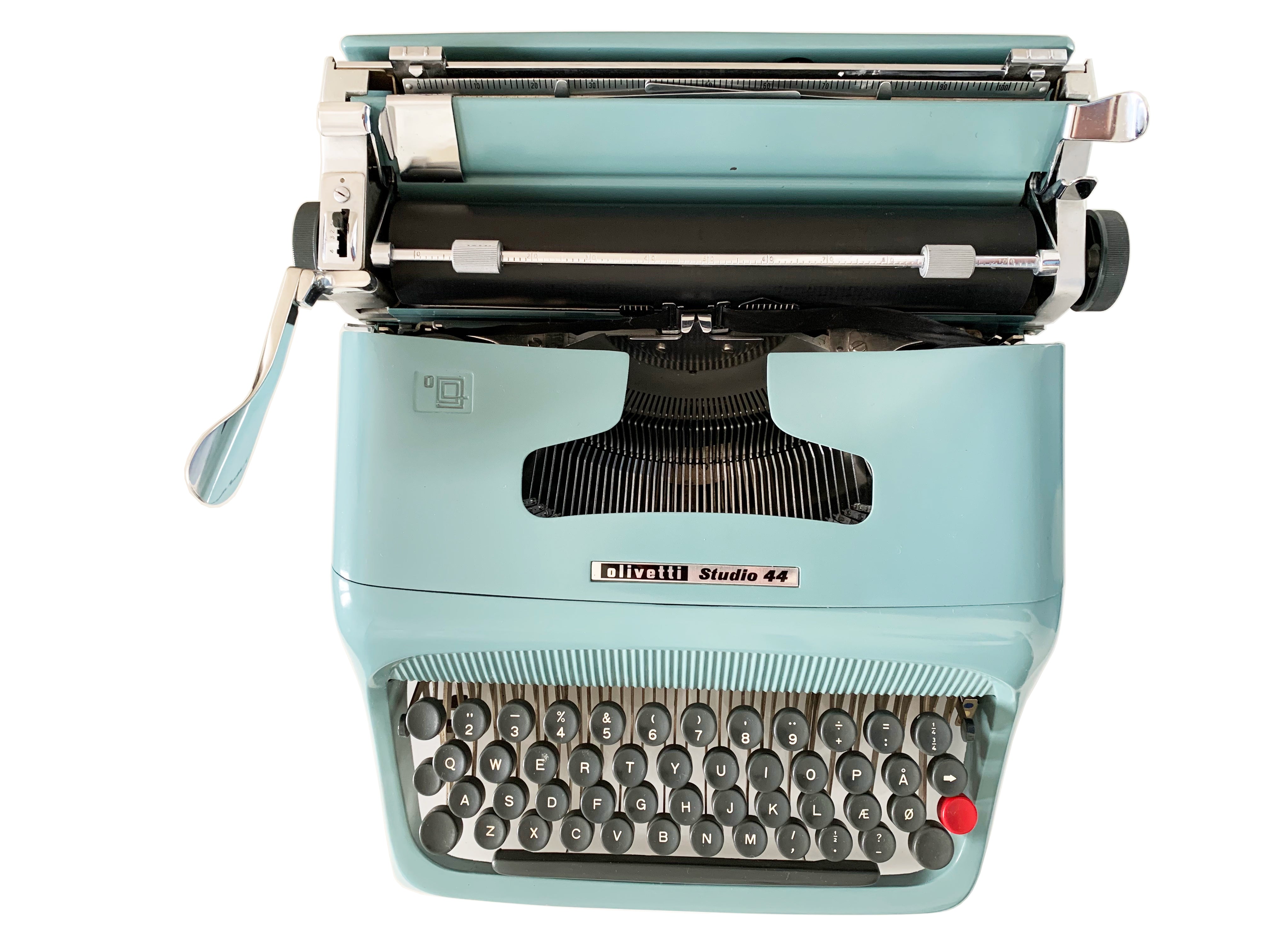 オリベッティ　スタディオ44 Typewriter Blue Olivetti Studio 44 - Fully Working - With