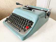 Load image into Gallery viewer, Typewriter Blue Olivetti Studio 44 - Fully Working - With Case - QWERTY Keyboard
