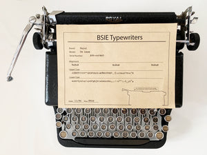 1930's Typewriter Black Royal De Luxe - Fully Working - Perfect Gift For The Writer - AZERTY Keyboard