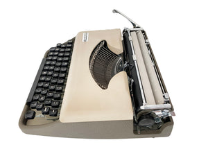 Typewriter Antares Parva Portable Grey - Working Vintage Typewriter - Perfect Gift For The Writer - AZERTY