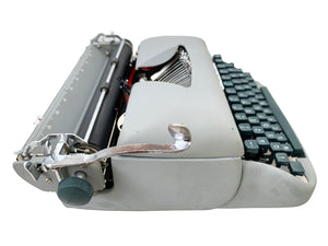 Typewriter Dark Grey Remington Portable - Perfectly Working - Ready to Write - AZERTY