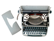 Load image into Gallery viewer, Typewriter Dark Grey Remington Portable - Perfectly Working - Ready to Write - AZERTY
