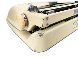 Typewriter Beige ABC  - Working Typewriter - Rare Typewriter